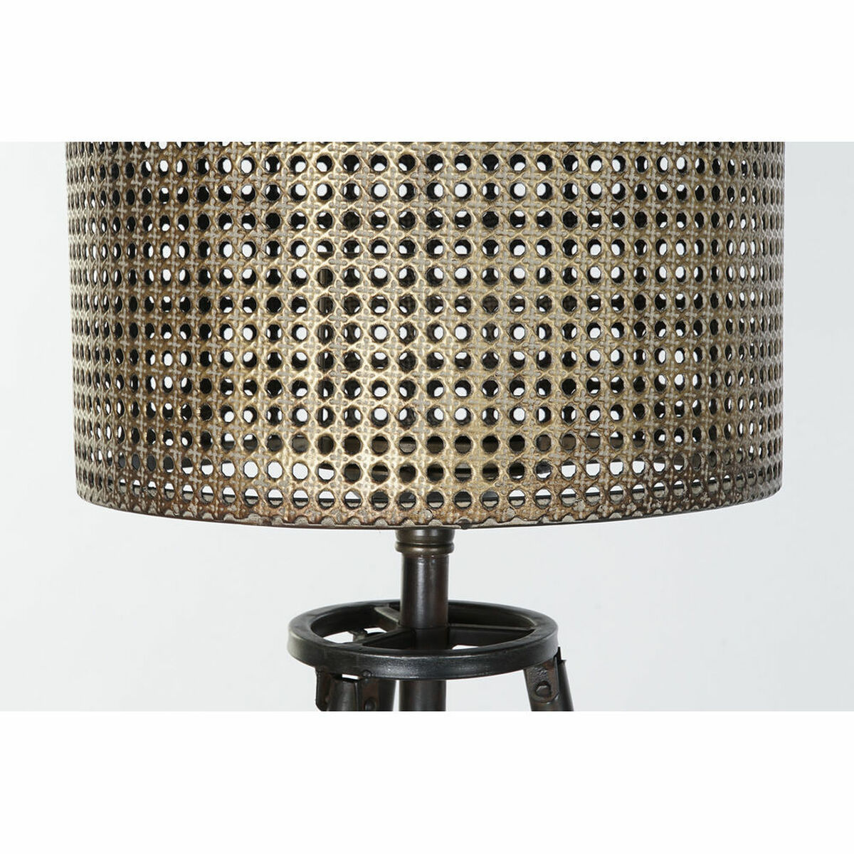 Ljusstakar DKD Home Decor Svart Metall Stående (2 pcs) - 6