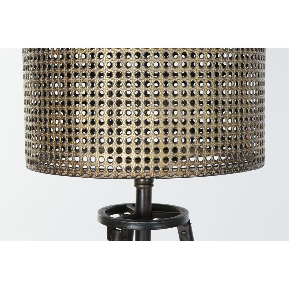 Ljusstakar DKD Home Decor Svart Metall Stående (2 pcs) - 2