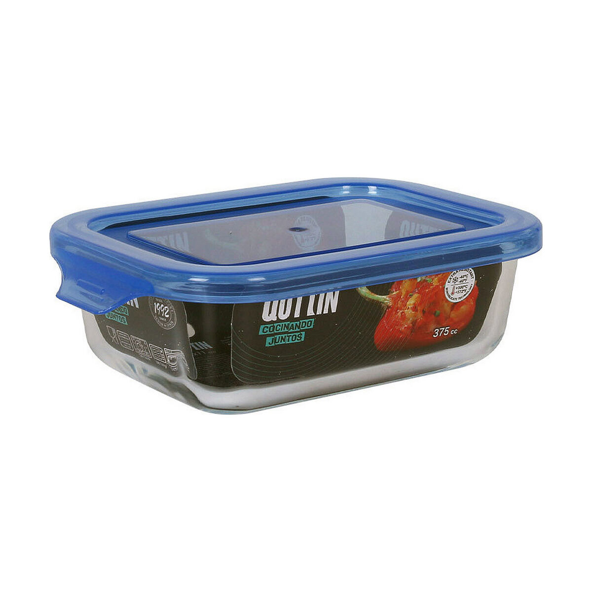 Lunchlåda Quttin   Rektangulär Blå 14,5 x 11 x 5 cm