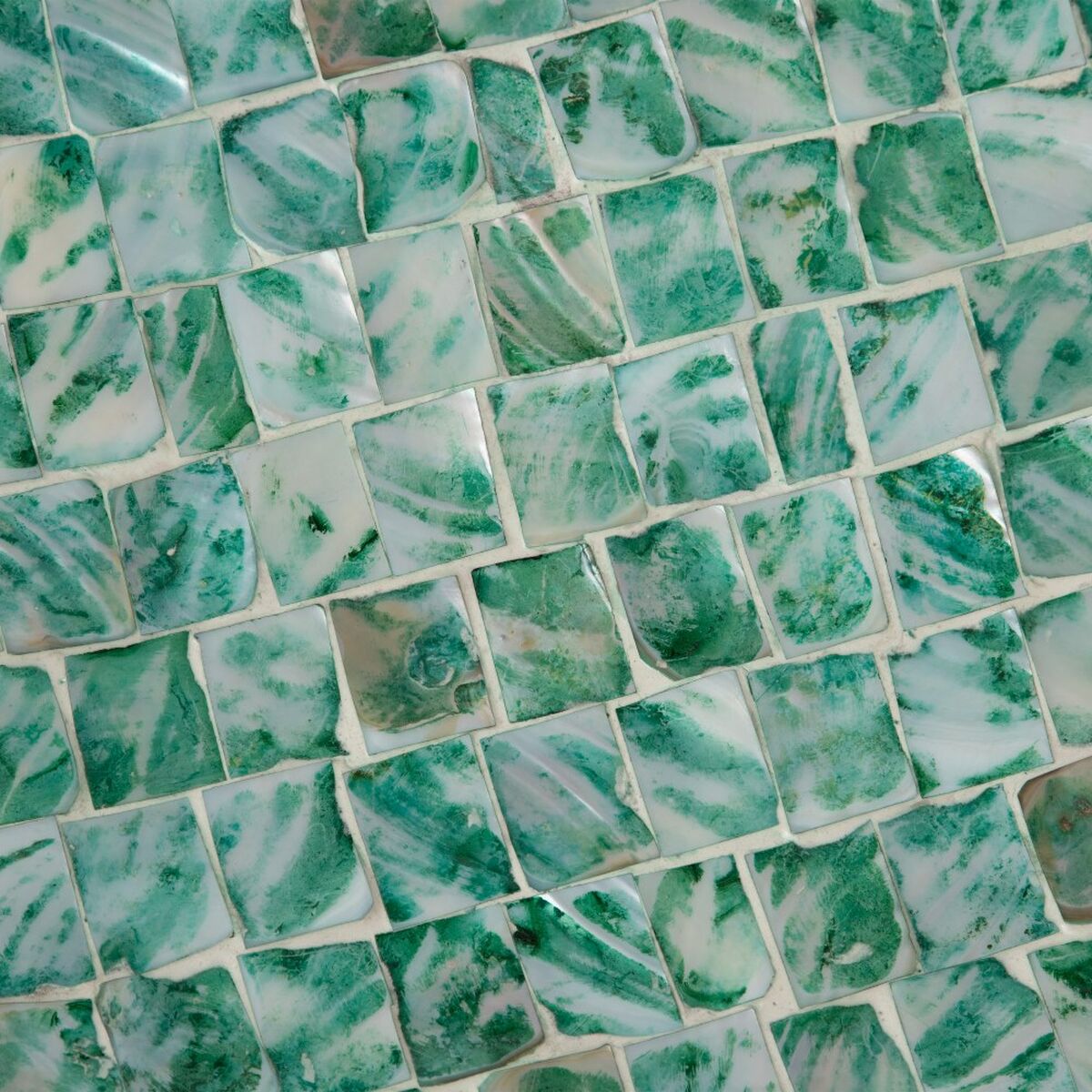 Bordsdekoration 70 x 70 x 7 cm Pärlemor Aquamarine - 3
