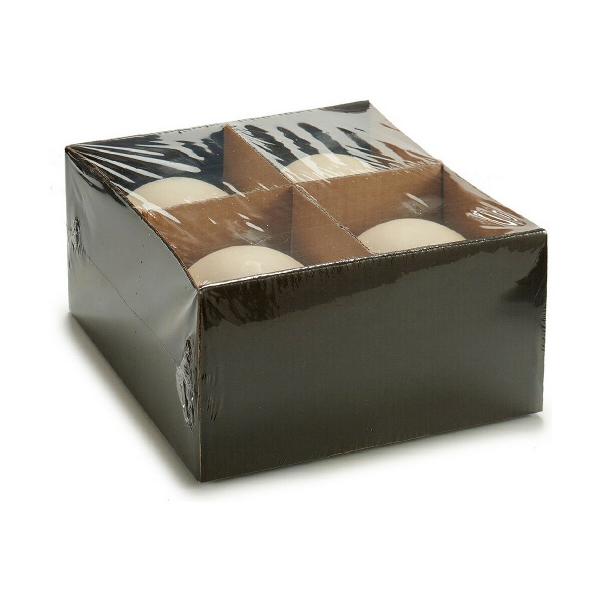 Ljus Kräm Vax 10 x 10 x 10 cm (4 antal) - 2