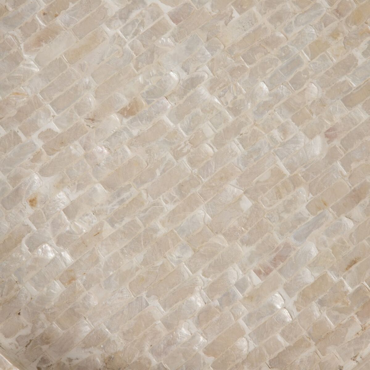 Snacksbricka 40 x 40 x 5 cm Vit Pärlemor (2 antal) - 4