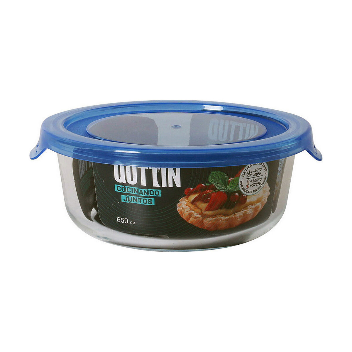 Lunchlåda Quttin   Rund Blå ø 15,5 x 6 cm 650 ml