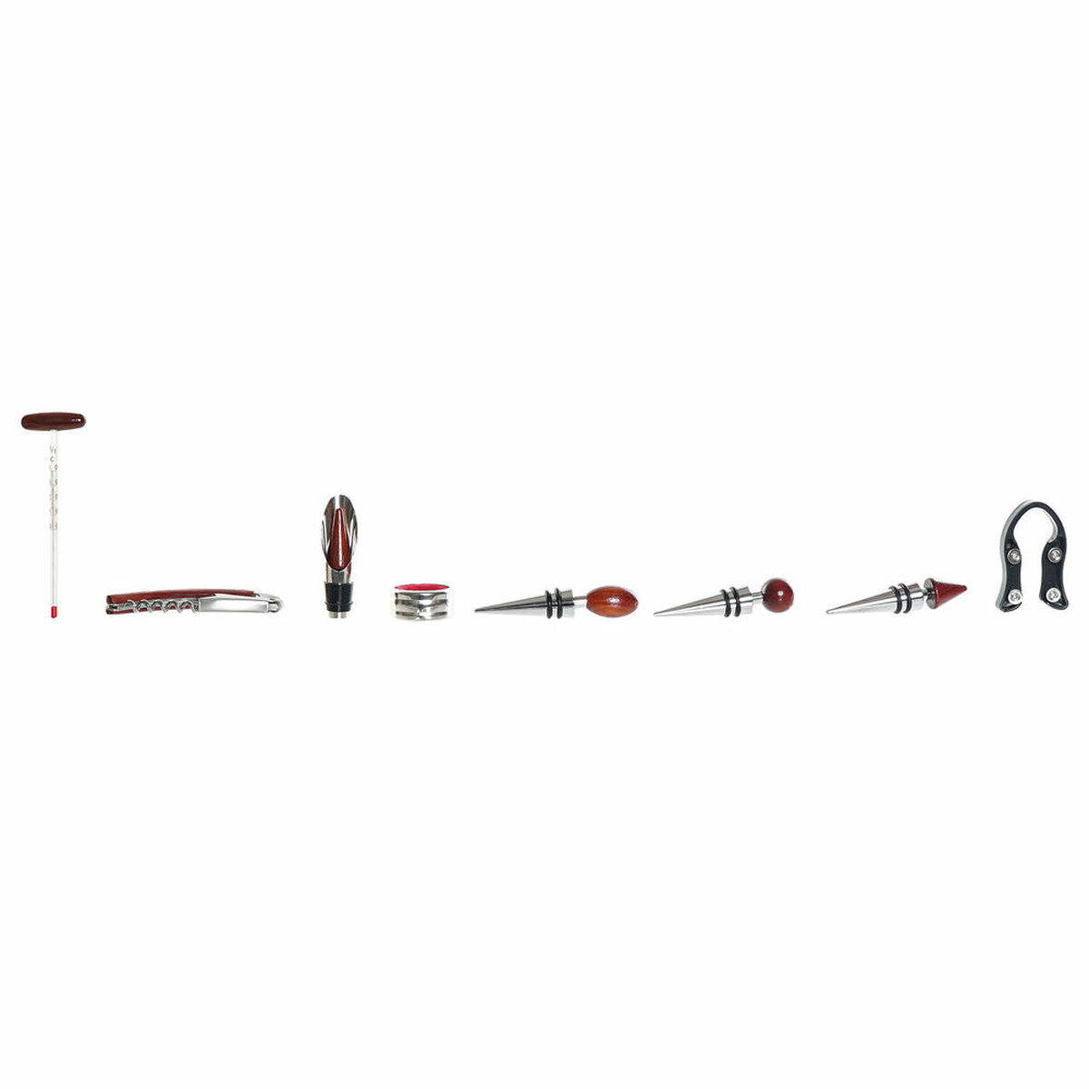 Set med Vintillbehör DKD Home Decor 8424001852550 35 x 20,5 x 12 cm Silvrig Rostfritt stål Aluminium - 8
