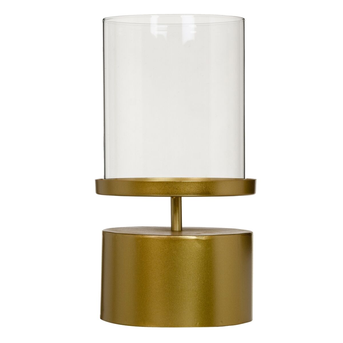 Ljusstakar 18,5 x 18,5 x 34 cm Glas Gyllene Metall - 4