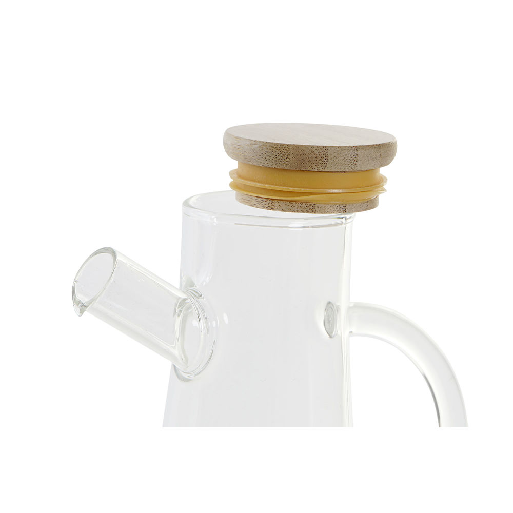 Oljeflaska DKD Home Decor Transparent Trä Glas Plast 500 ml - 2