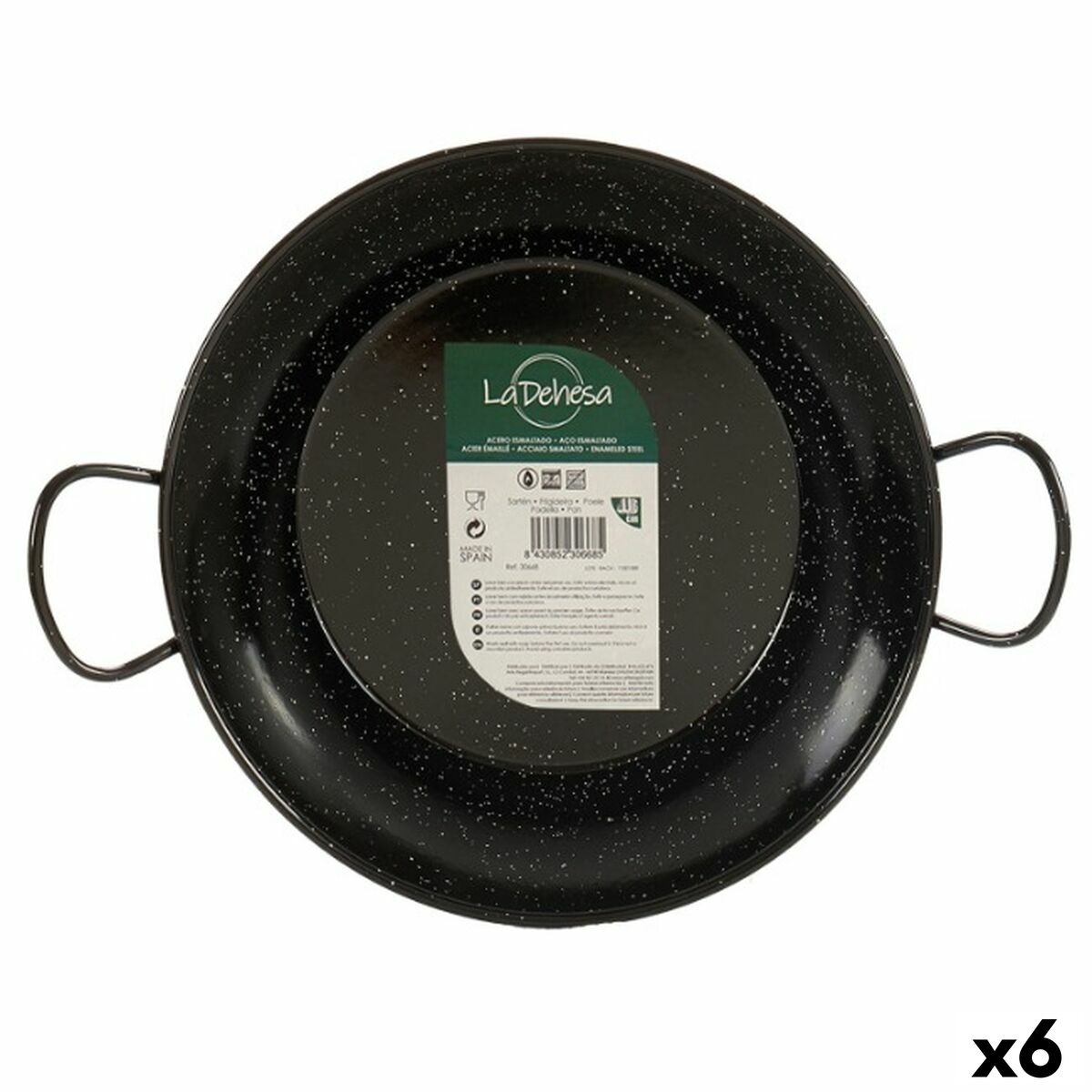 Paellapanna Ø 24 cm Emaljerat stål (6 antal)