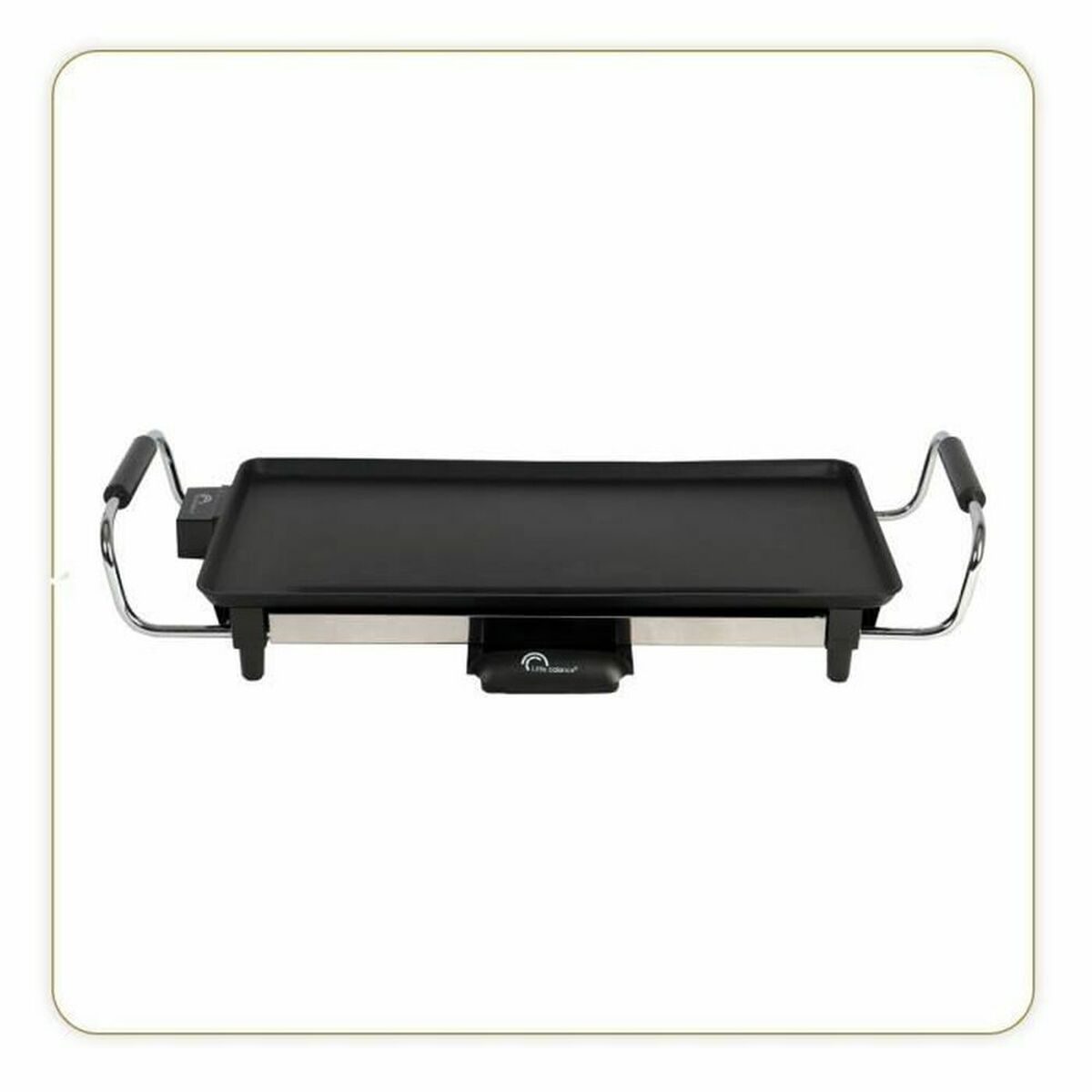 Slät grillplatta Little Balance 8273 Svart