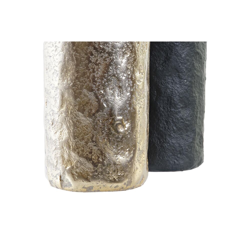 Vas DKD Home Decor Gyllene 8 x 8 x 44 cm Champagne Svart Aluminium Modern (2 antal) - 3