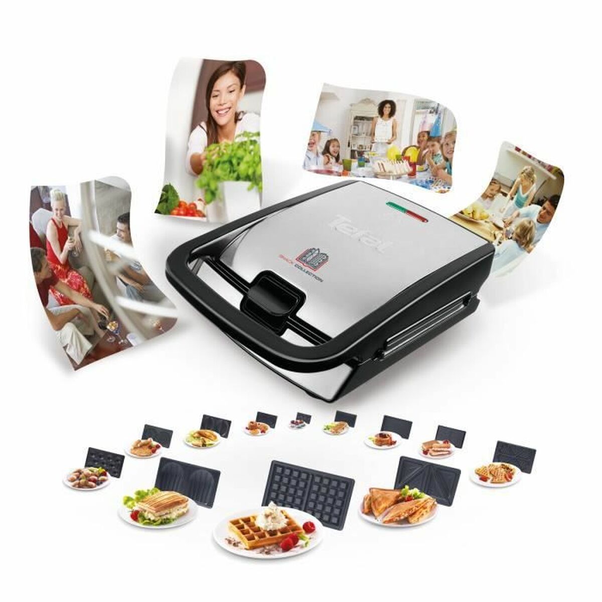 Våffeljärn Tefal SW853D12 Snack Collection 700 W - 3