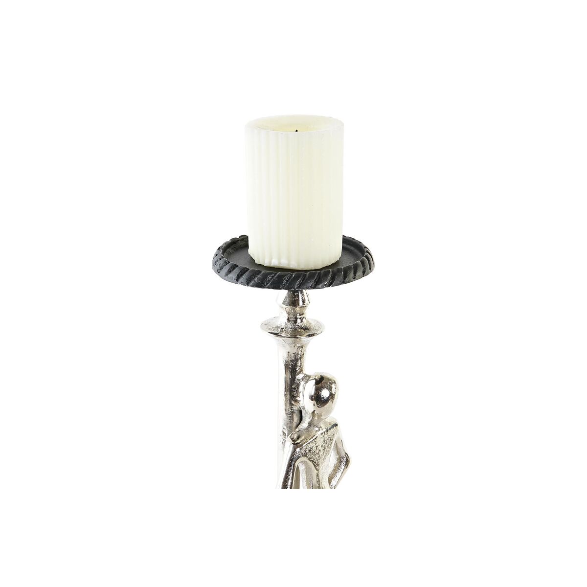 Kandelaber DKD Home Decor 15 x 20 x 41 cm Champagne Svart Aluminium Modern (2 antal) - 8