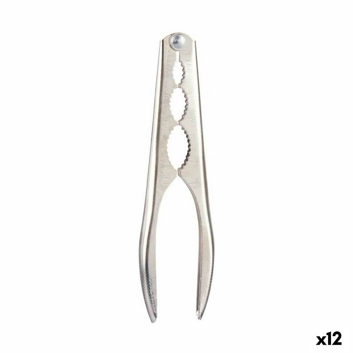 Nötknäppare 16,5 x 1,5 x 4,5 cm Silvrig Stål (12 antal)