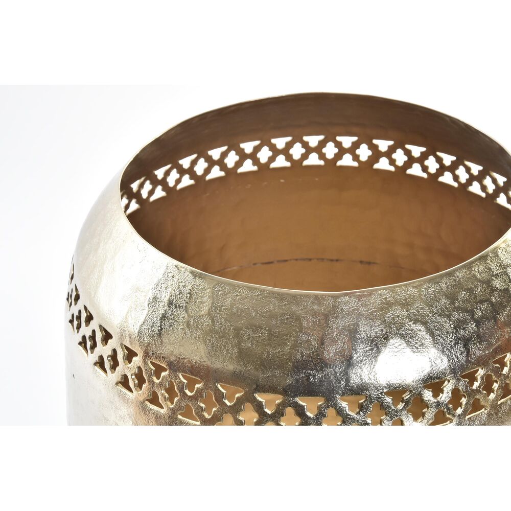 Vas DKD Home Decor Koppar 24 x 24 x 22 cm Gyllene Aluminium Arab stansning (2 antal) - 2