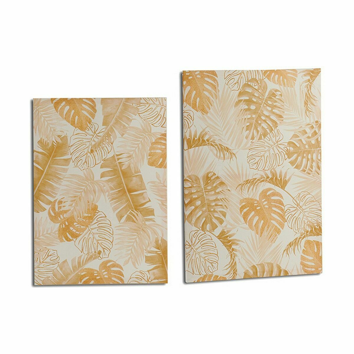 Kanvas Löv av en växt Gyllene 50 x 70 x 1,5 cm (12 antal) - 2