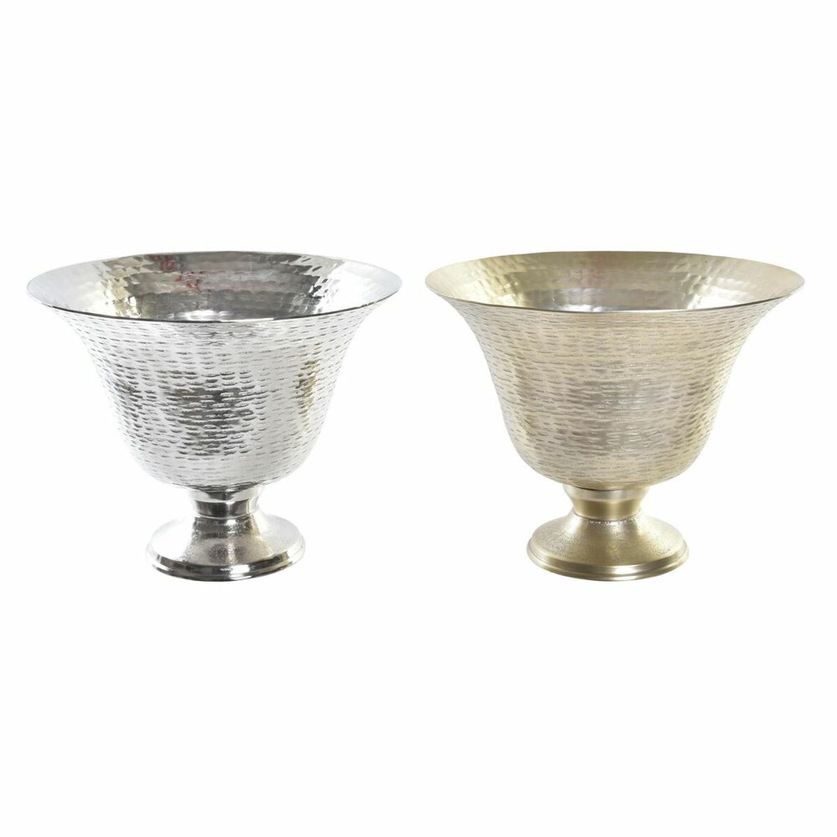 Vas DKD Home Decor Gyllene Vinglas Champagne Silvrig Aluminium 30 x 30 x 23 cm Modern (2 antal) - 4