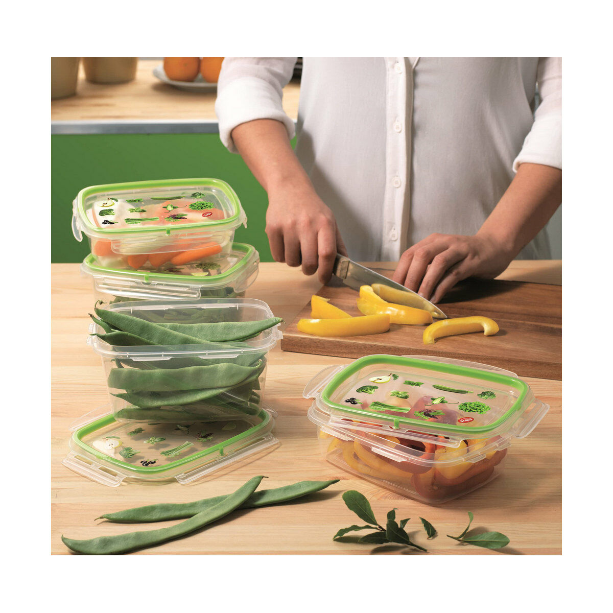 Lunchlåda Snips 600 ml Hermetisk stängning (2 antal) - 4