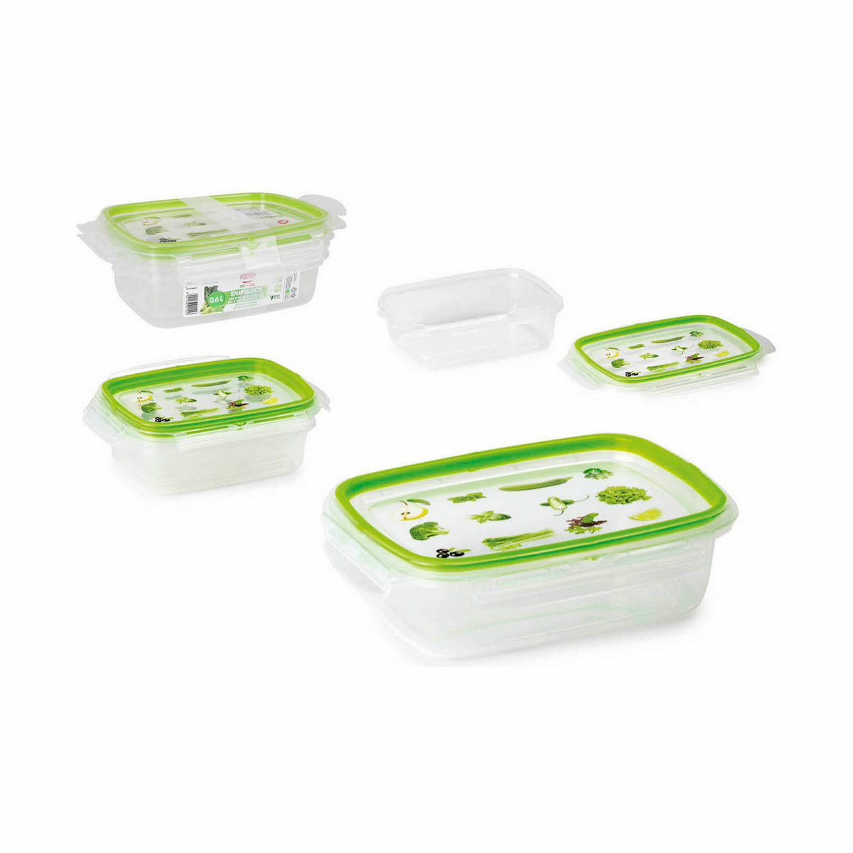Lunchlåda Snips 600 ml Hermetisk stängning (2 antal) - 3