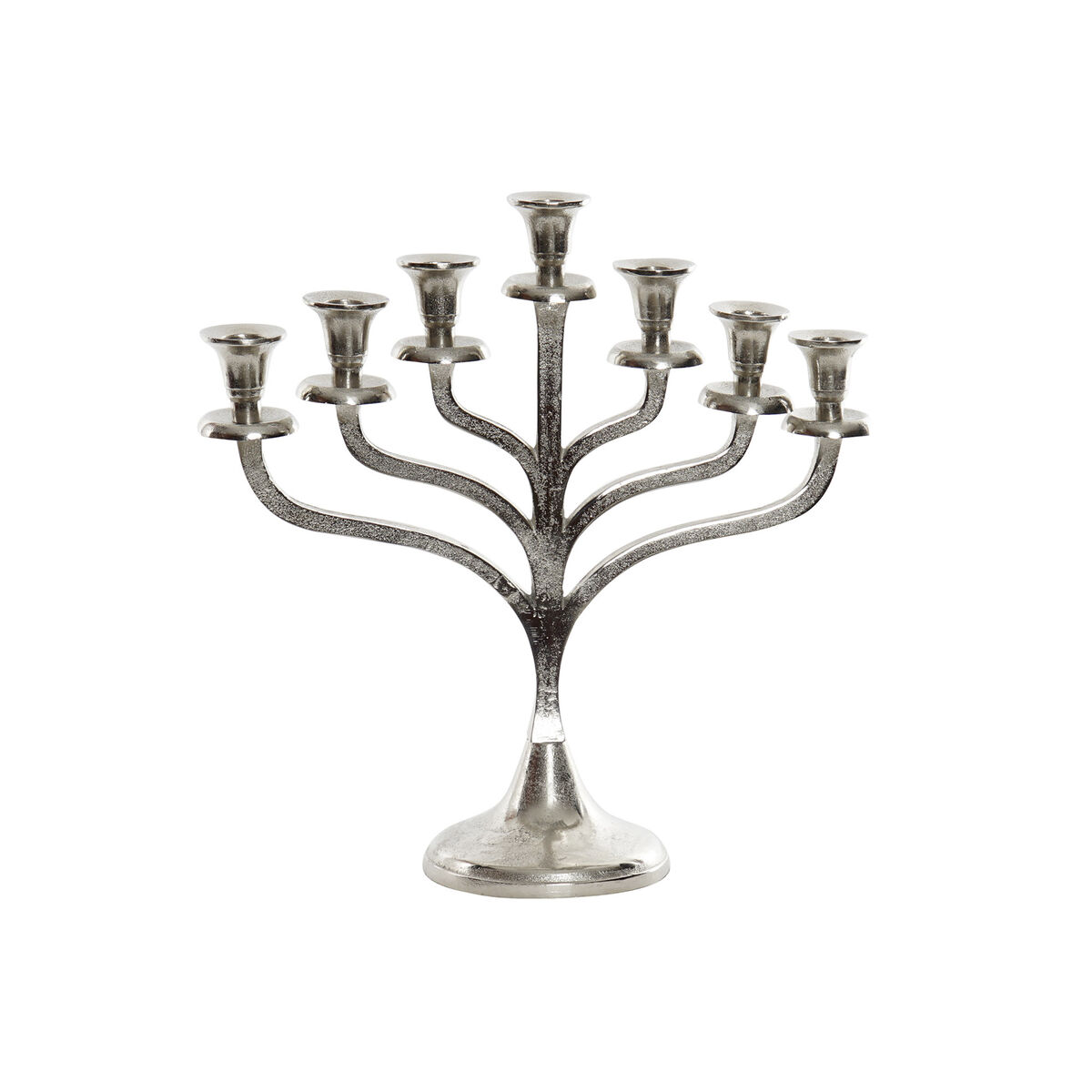 Kandelaber DKD Home Decor Silvrig Aluminium Modern 38 x 10 x 38 cm