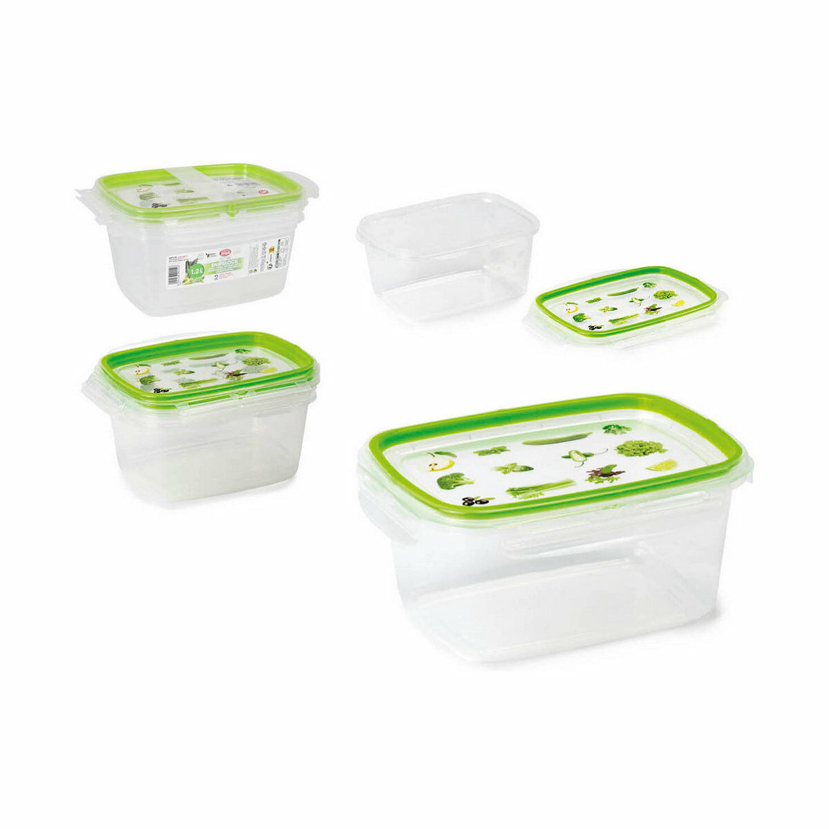 Lunchlåda Snips 1,2 L Hermetisk stängning (2 antal) - 4