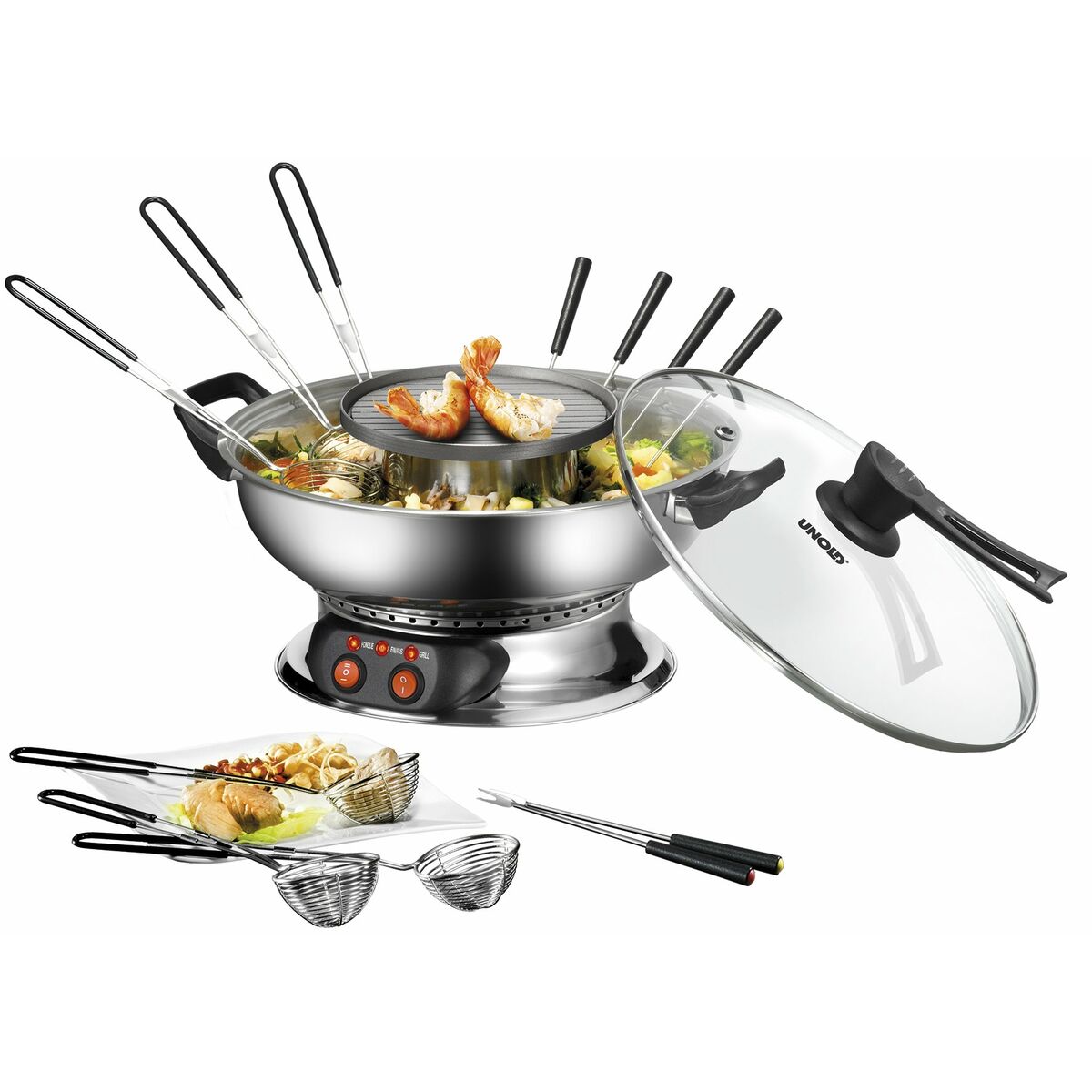 Fondue set i Rostfritt stål Unold Unity - 3
