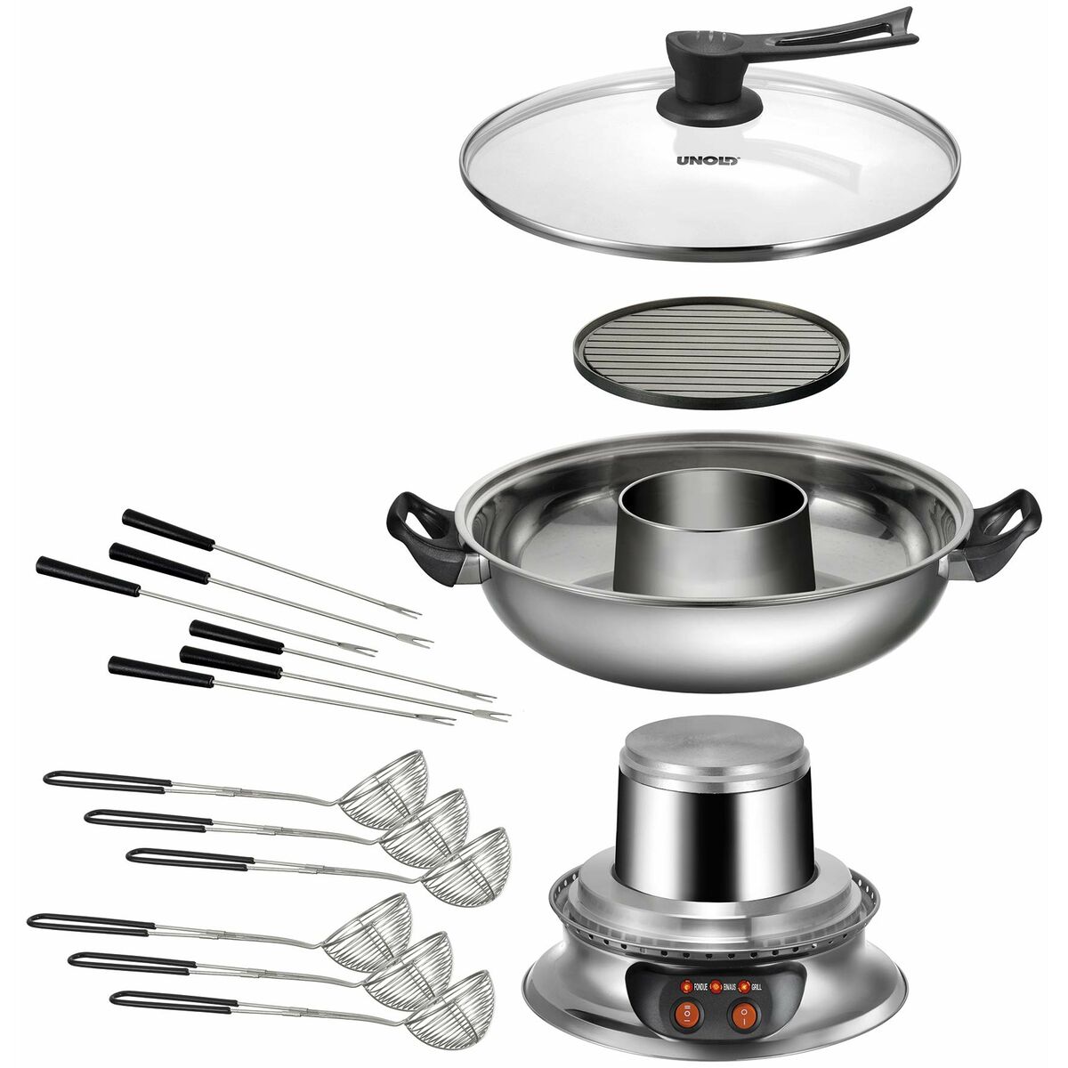 Fondue set i Rostfritt stål Unold Unity - 2