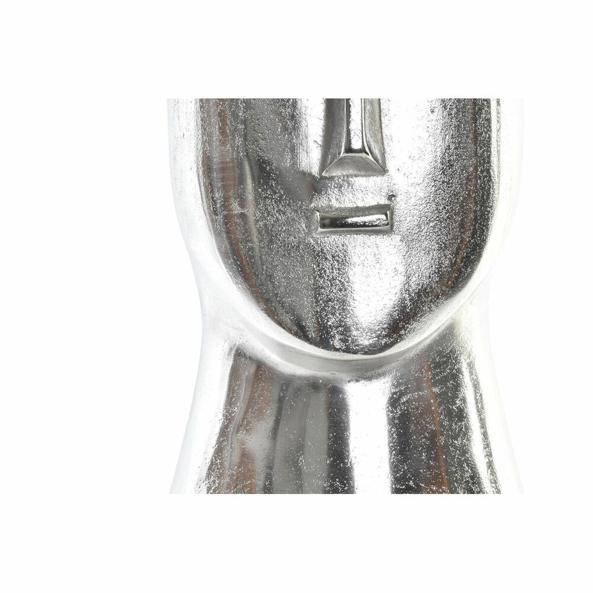 Vas DKD Home Decor Ansikte Silvrig Aluminium Modern (17 x 16 x 36 cm) - 6