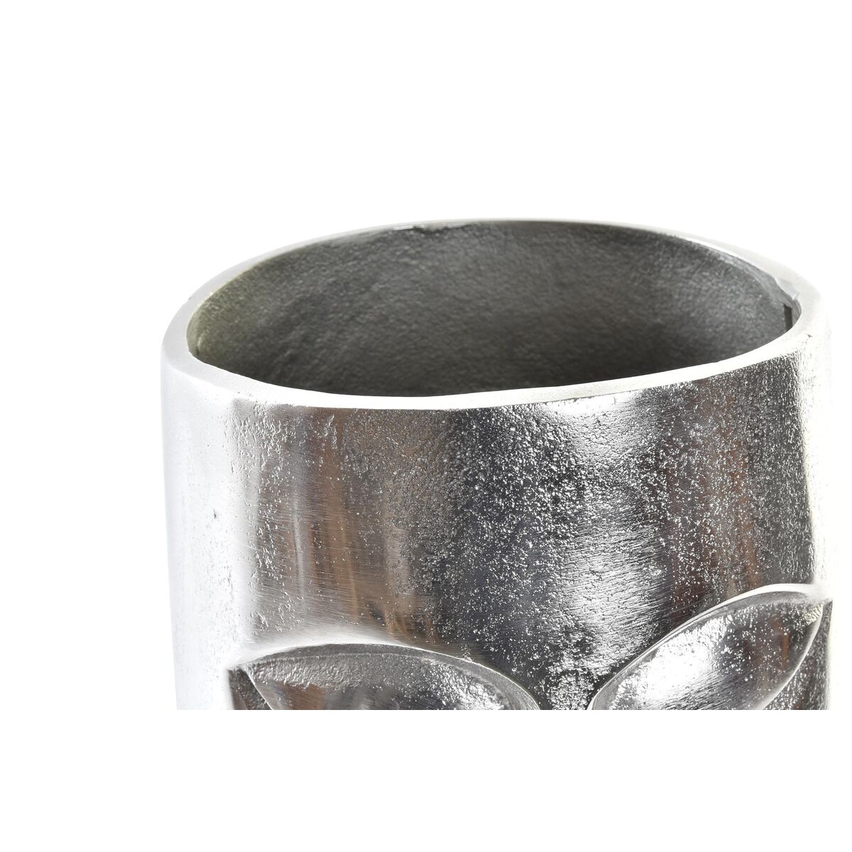 Vas DKD Home Decor Ansikte Silvrig Aluminium Modern (17 x 16 x 36 cm) - 5