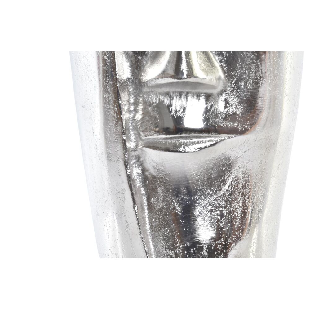 Vas DKD Home Decor 15 x 13 x 31 cm Ansikte Silvrig Aluminium Modern - 3