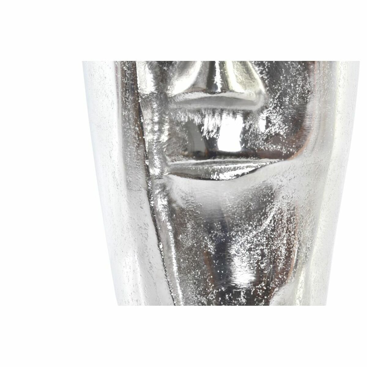 Vas DKD Home Decor 15 x 13 x 31 cm Ansikte Silvrig Aluminium Modern - 6