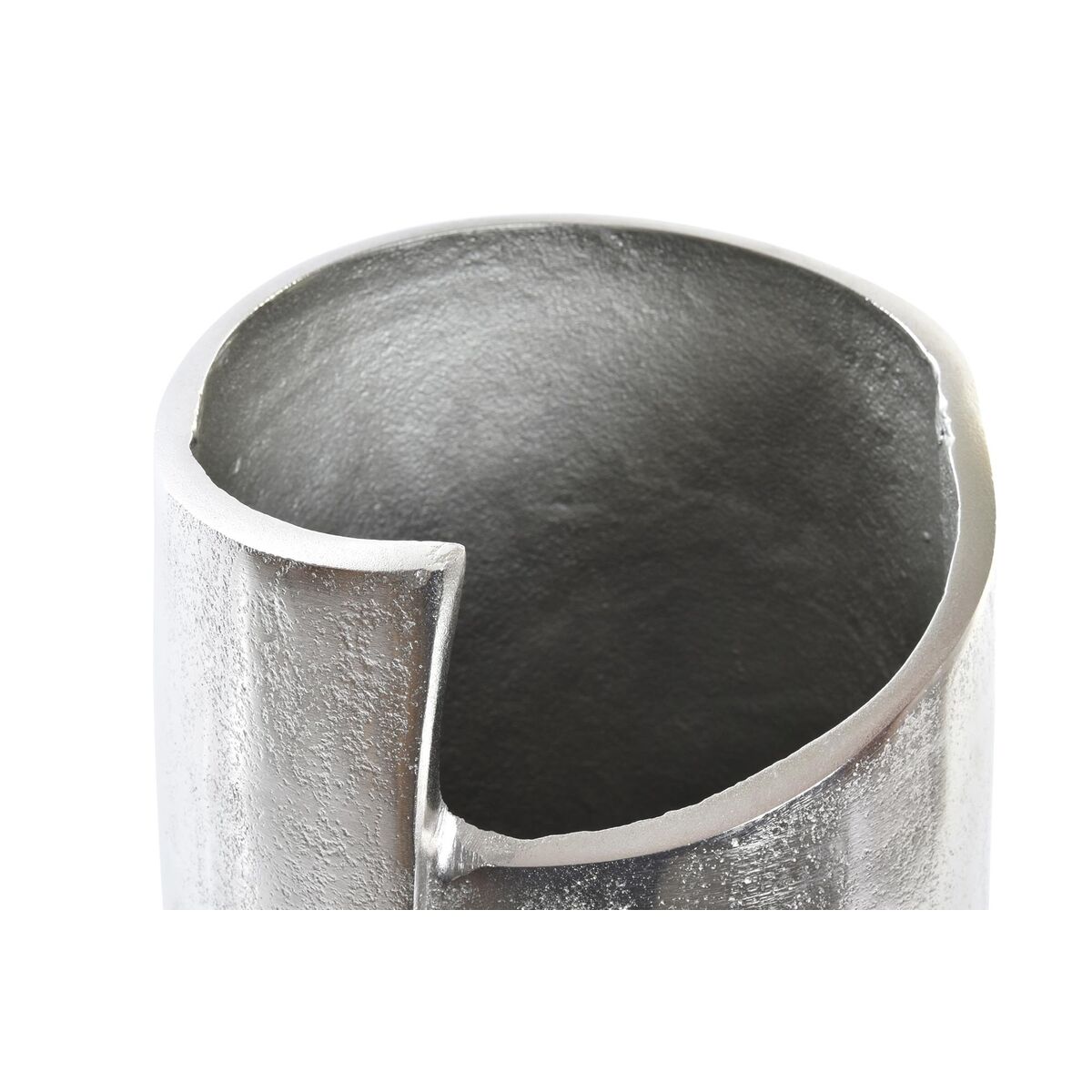 Vas DKD Home Decor 15 x 13 x 31 cm Ansikte Silvrig Aluminium Modern - 2