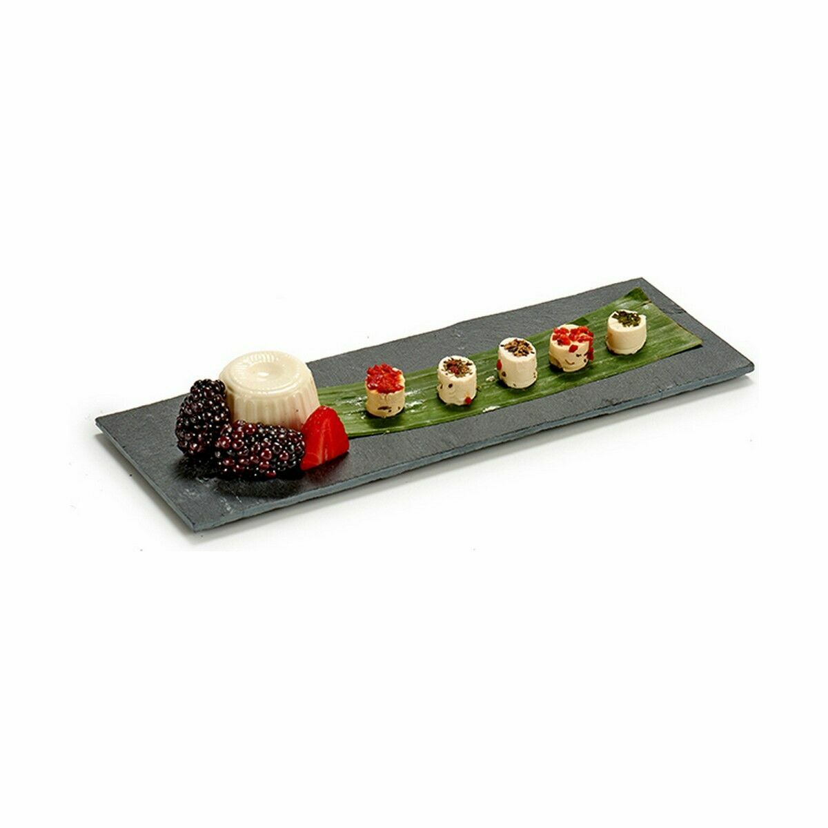 Snacksbricka Svart Skiffer 30,3 x 0,5 x 10 cm (24 antal) - 2