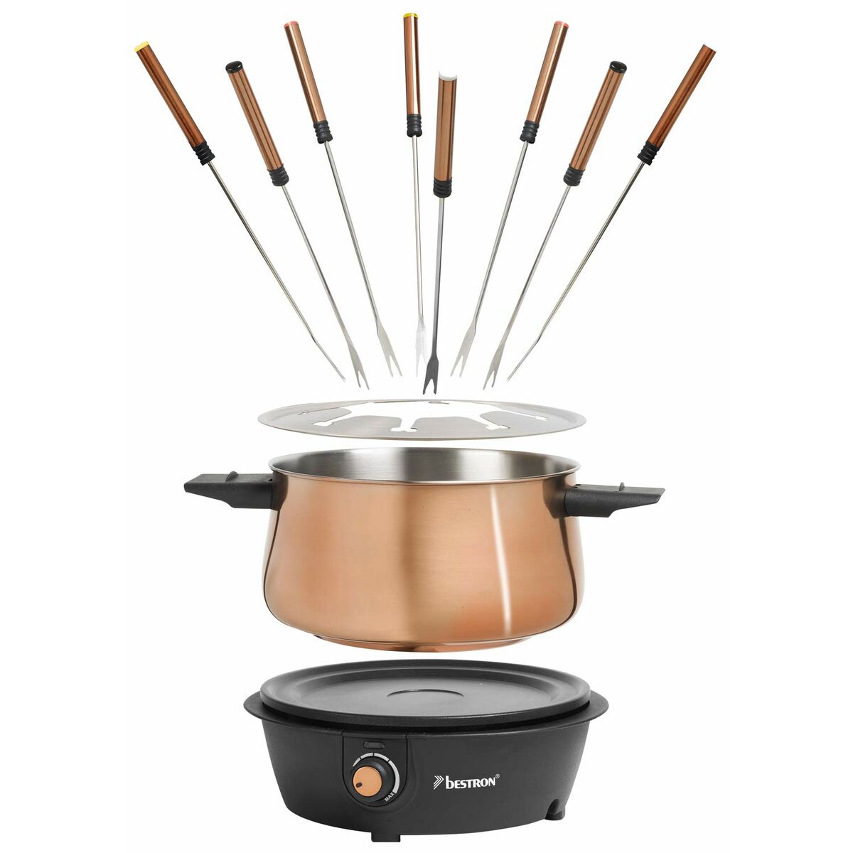Fondue set i Rostfritt stål Bestron AFD850CO 1,5 L 1200 W - 2