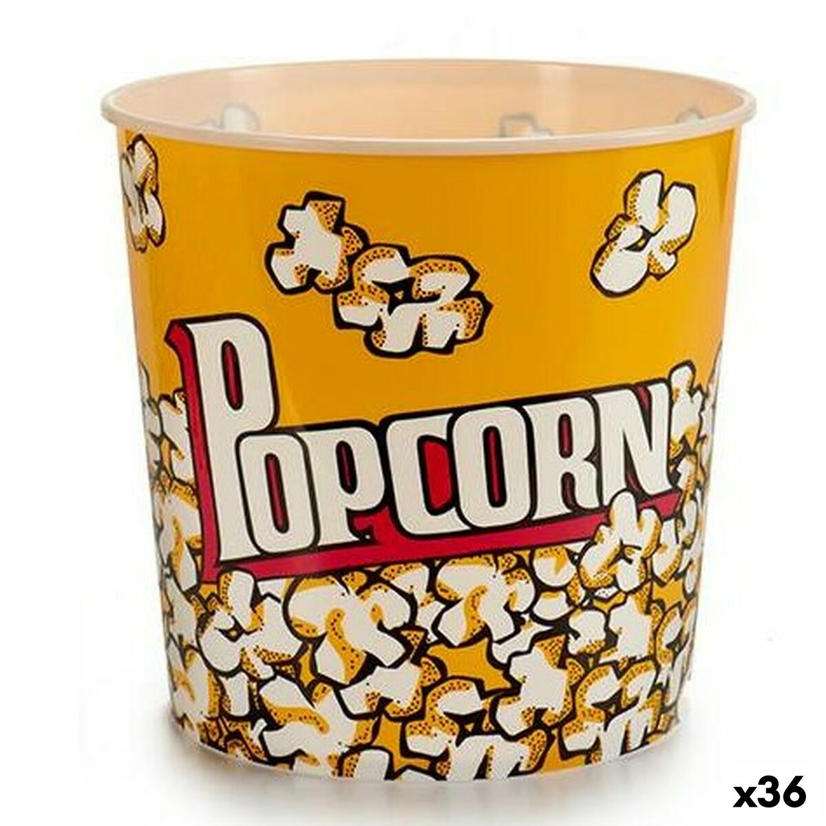 Serveringsskål till popcorn polypropen 5 L 21,5 x 20 x 21,5 cm (36 antal)