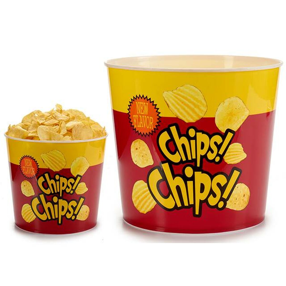 Snacksskål Pommes frites polypropen 6,8 L 24,5 x 21,5 x 24,5 cm (36 antal) - 2
