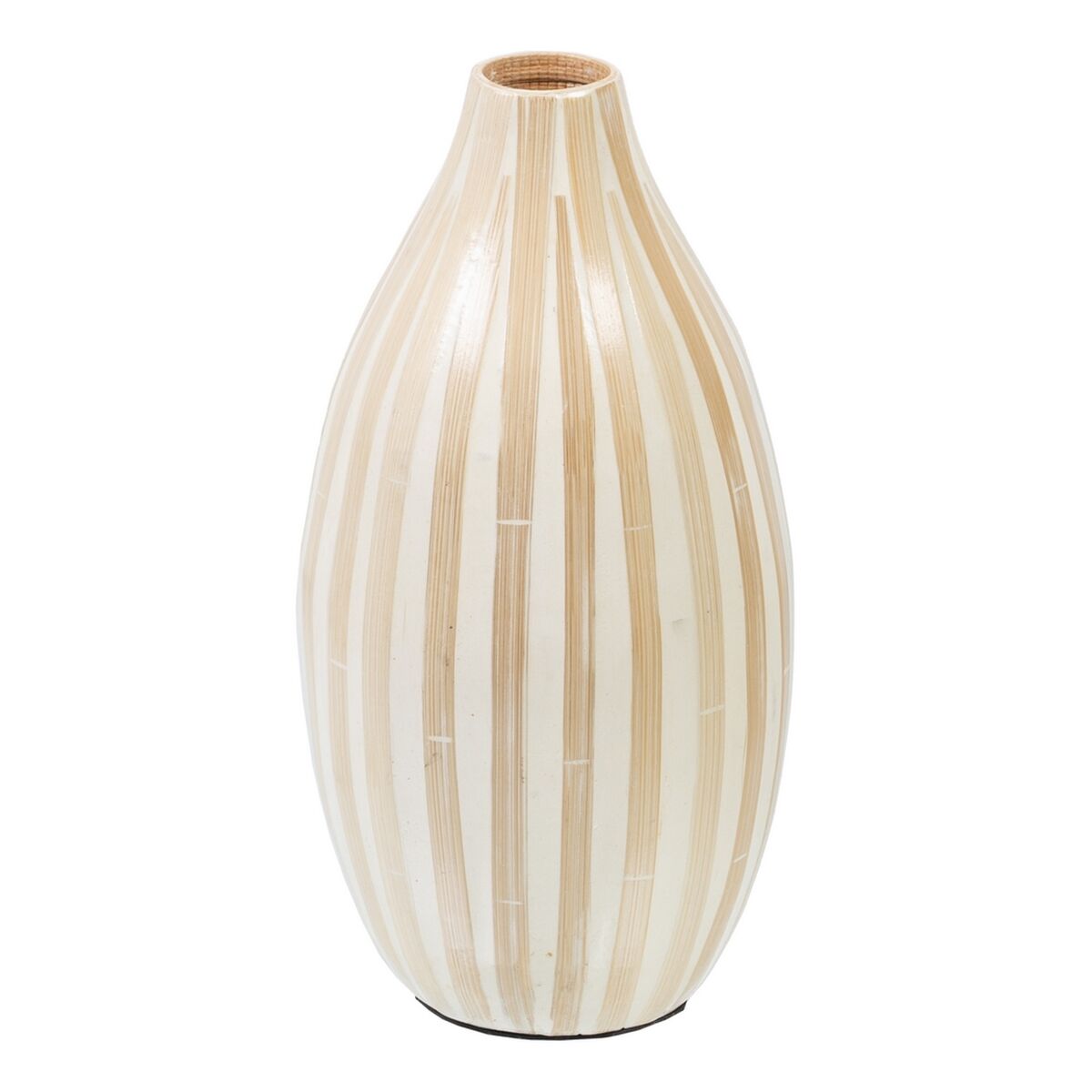 Vas Beige Bambu 15 x 15 x 30 cm