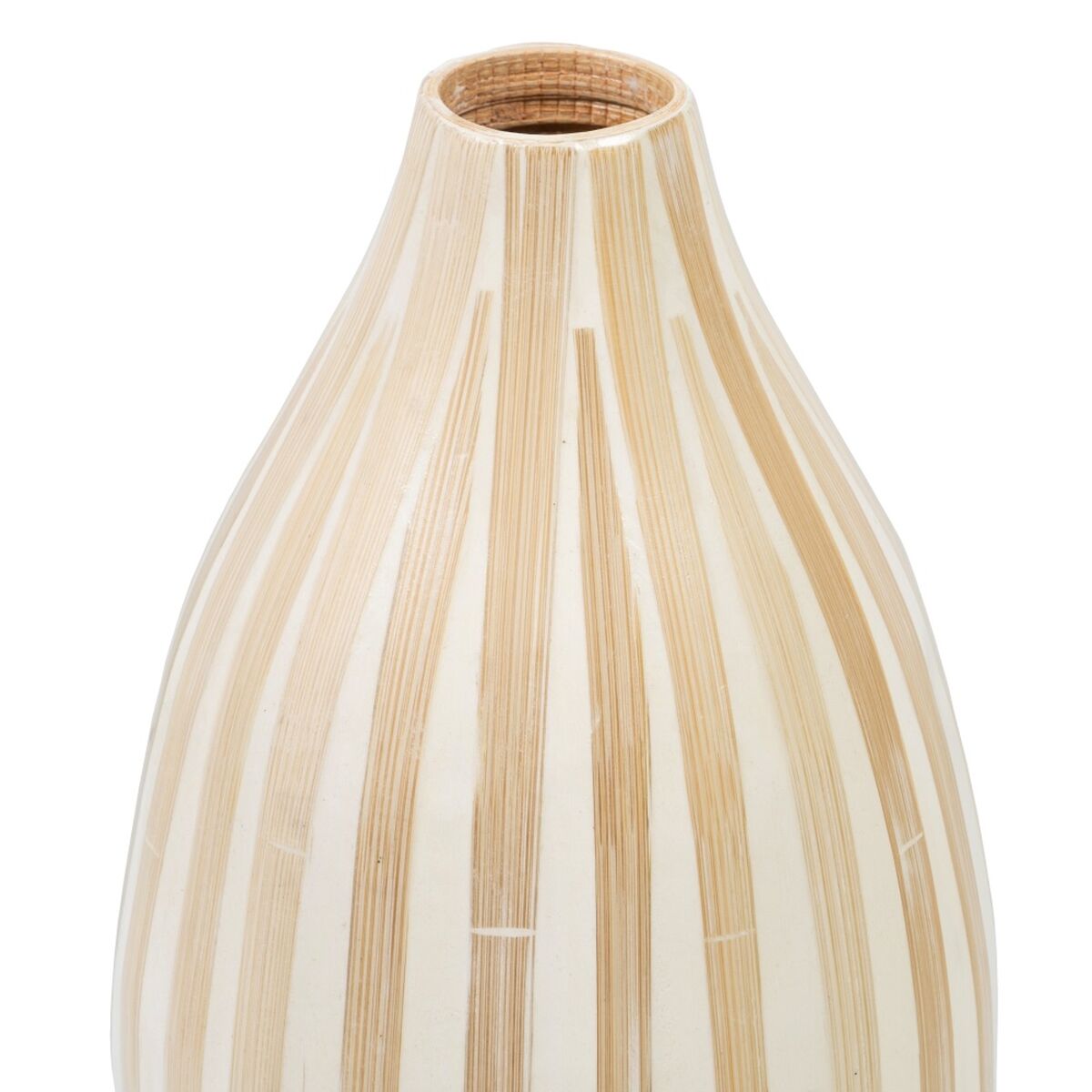 Vas Beige Bambu 15 x 15 x 30 cm - 4