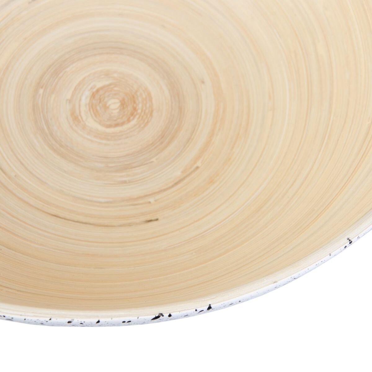 Fruktskål 30 x 30 x 14,5 cm Naturell Vit Bambu - 3