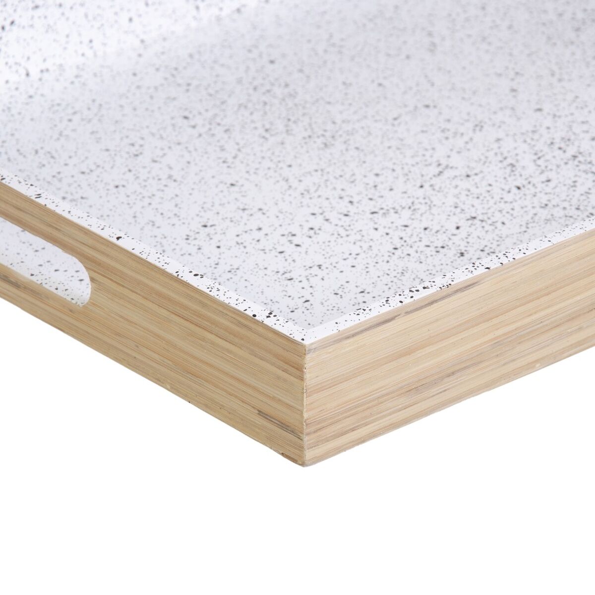 Snacksbricka Naturell Vit Bambu 45 x 35 x 5 cm 3 Delar - 3
