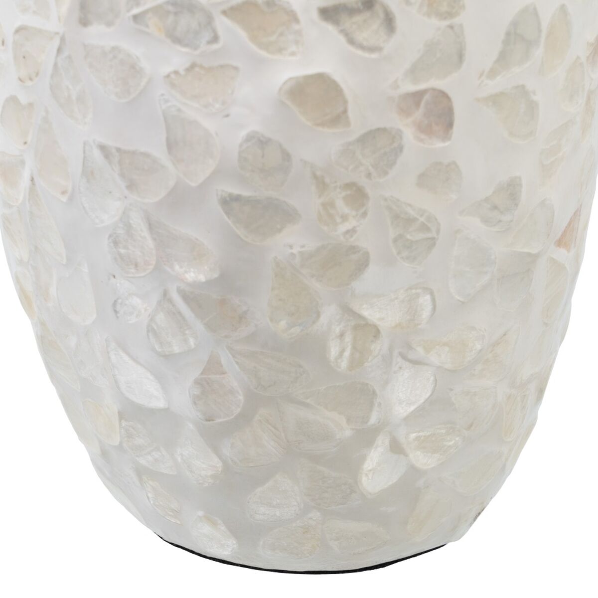 Vas Beige Pärlemor Trä MDF 15 x 15 x 30 cm - 2