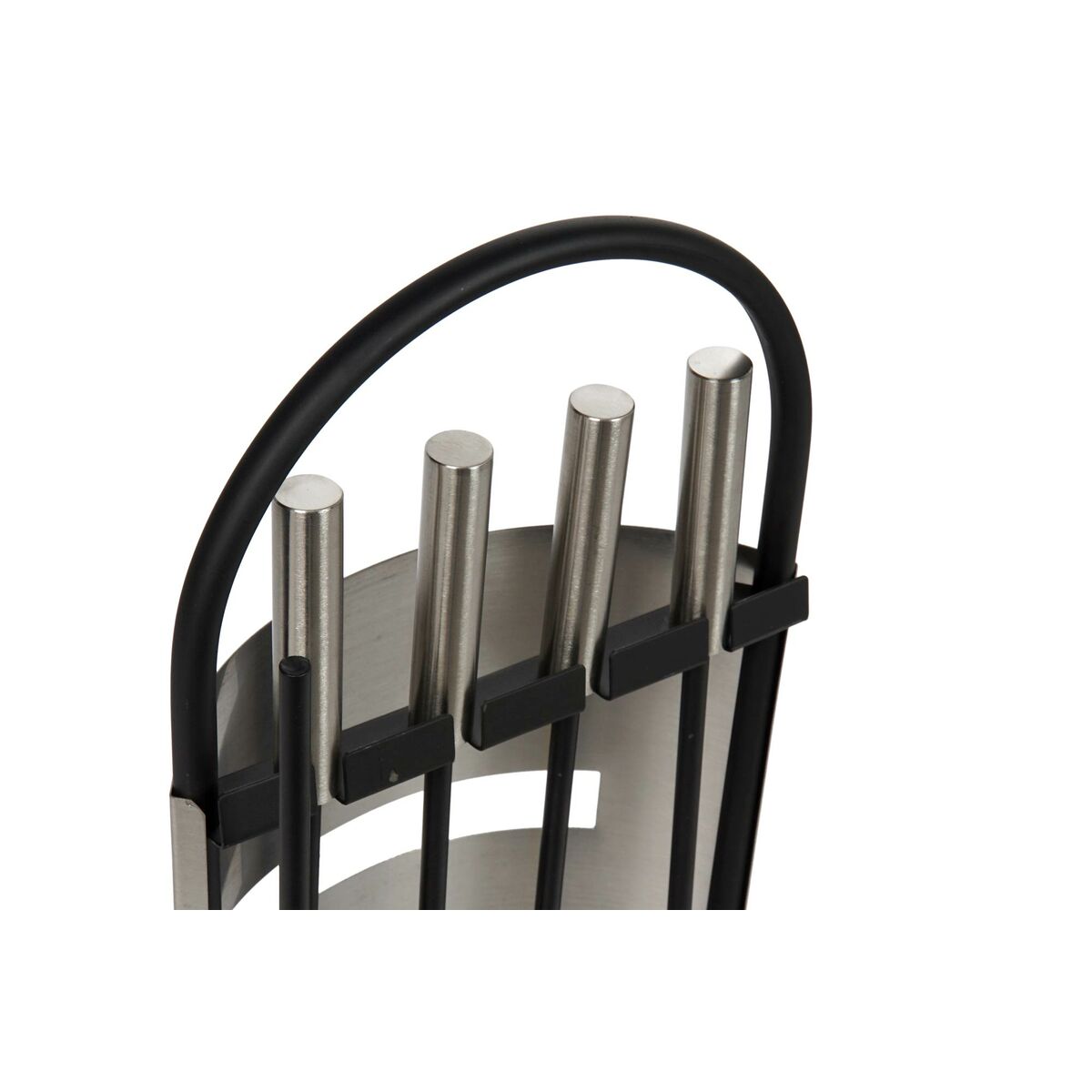 Brastillbehör DKD Home Decor Silvrig Stål 23 x 15 x 66 cm (4 Delar) - 3