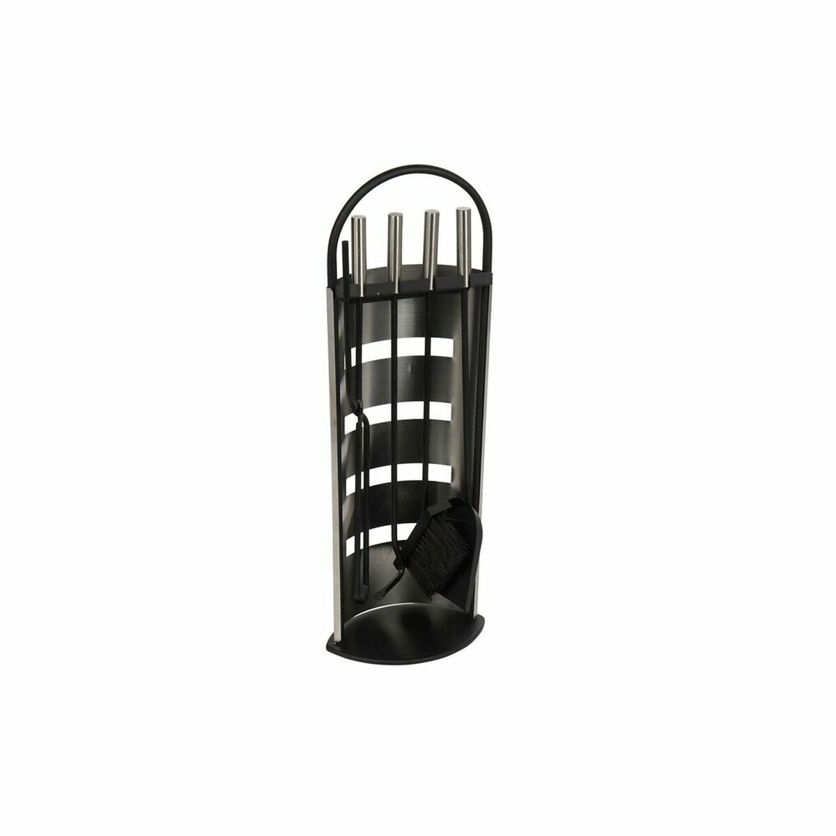 Brastillbehör DKD Home Decor Silvrig Stål 23 x 15 x 66 cm (4 Delar) - 4