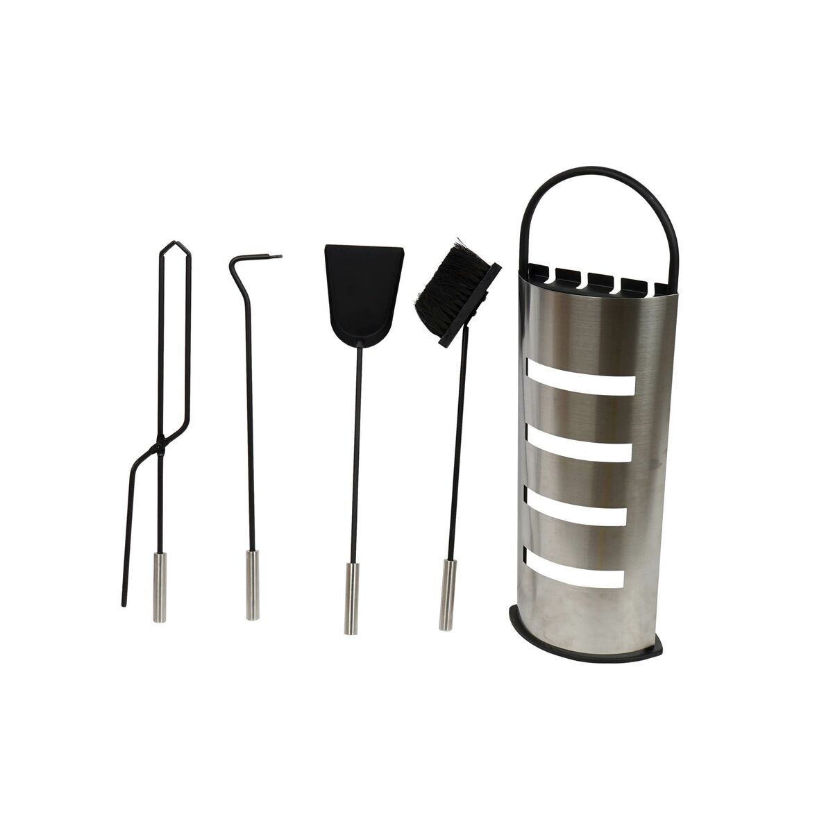 Brastillbehör DKD Home Decor Silvrig Stål 23 x 15 x 66 cm (4 Delar) - 2