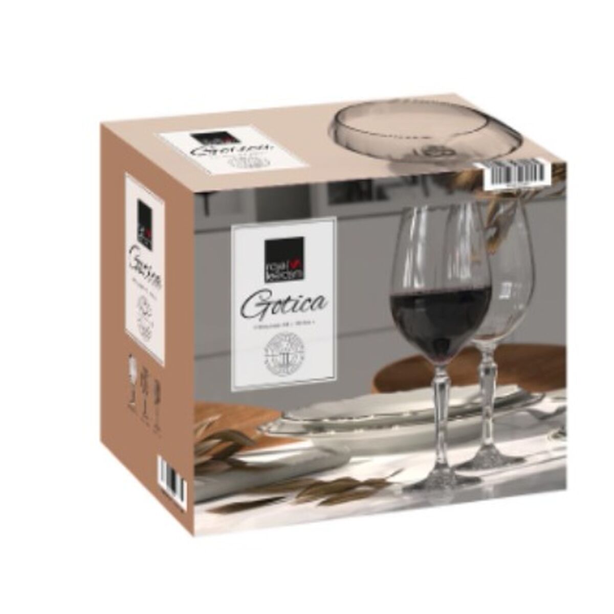 Glasset Royal Leerdam Gotica 600 ml Ø 7 x 9 x 23,5 cm 6 antal - 2