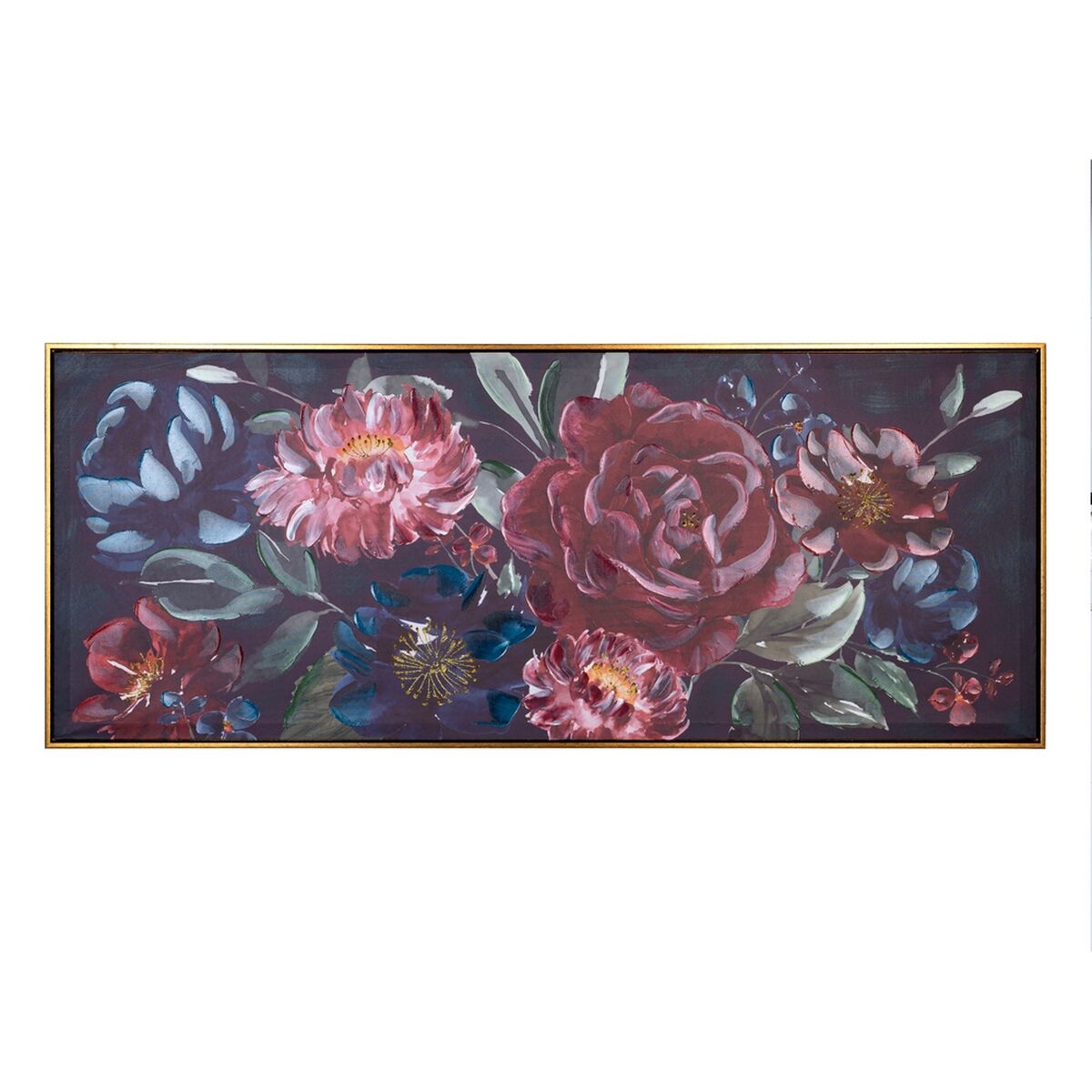 Tavla 135 x 3,5 x 55 cm Kanvas Virágok