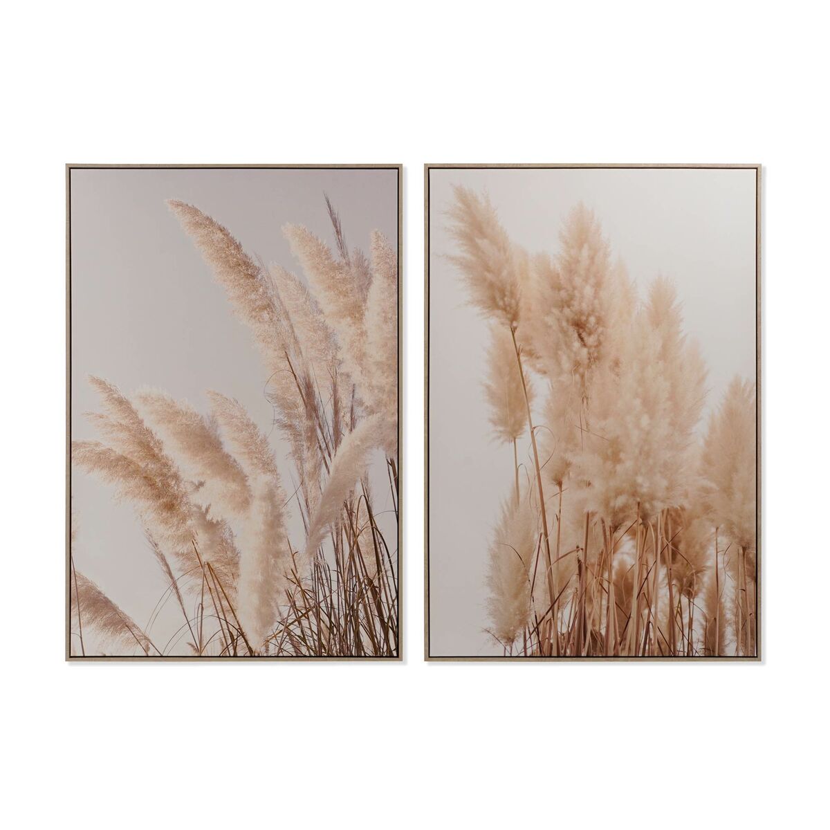 Tavla DKD Home Decor Löv av en växt Skandinavisk 82,5 x 4,3 x 120 cm (2 antal) - 4