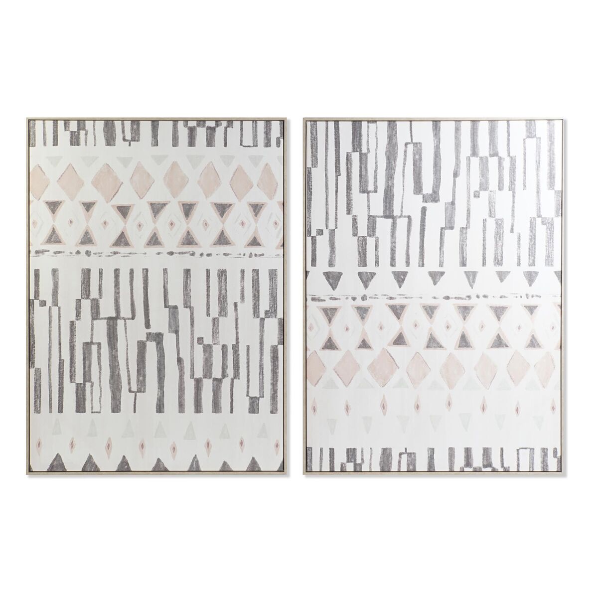 Tavla DKD Home Decor 100 x 4 x 140 cm Boho (2 antal)