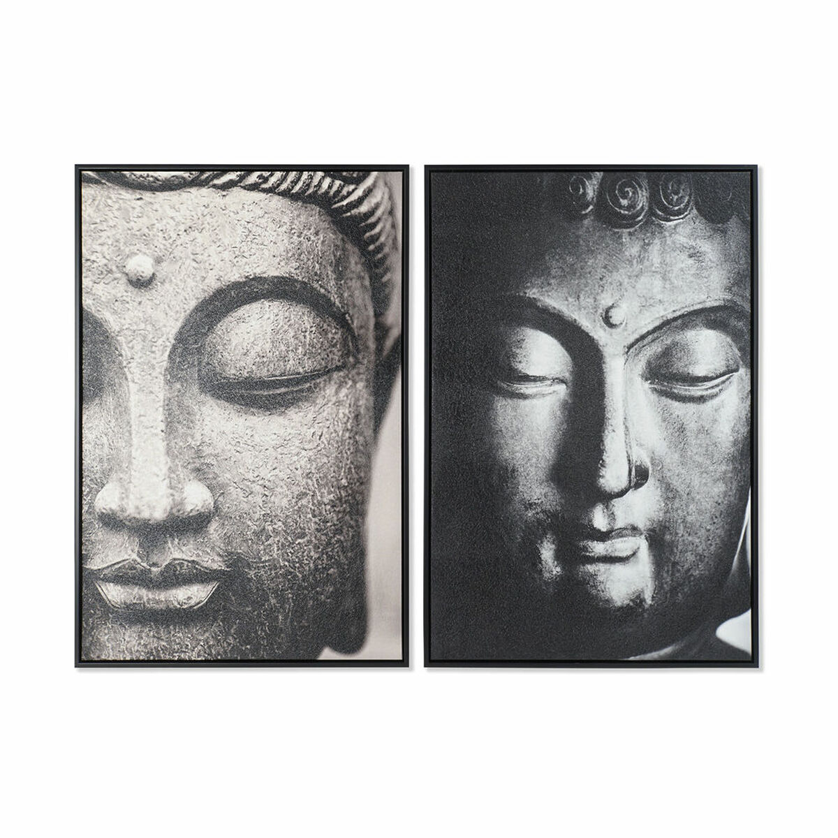 Tavla DKD Home Decor 62,5 x 4,5 x 93 cm Buddha Orientalisk (2 antal) - 4