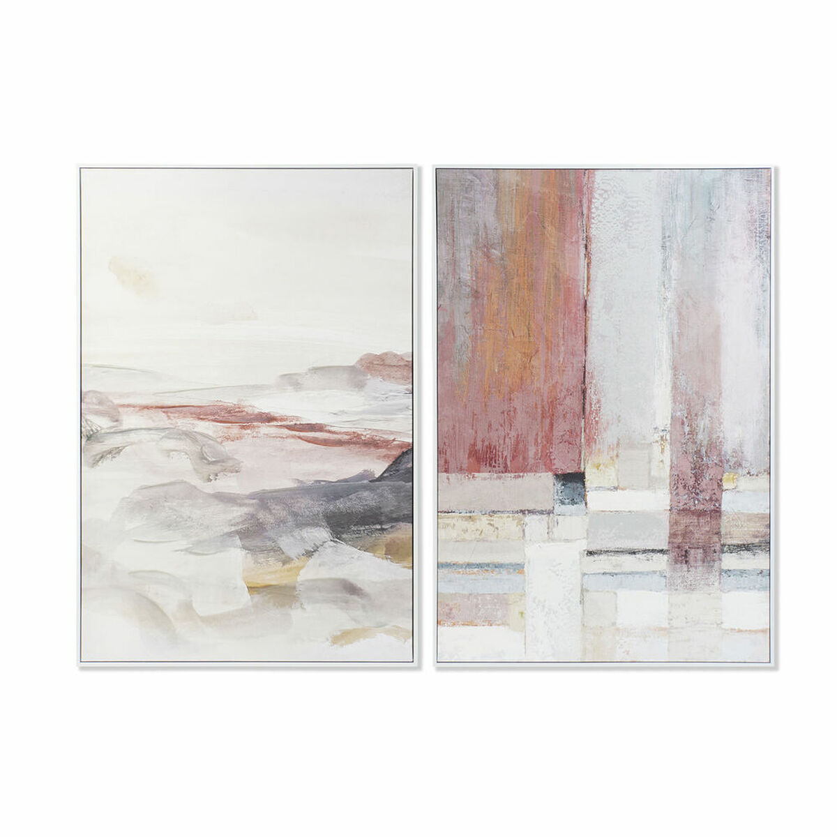 Tavla DKD Home Decor 82,5 x 4,5 x 122,5 cm Abstrakt Urban (2 antal) - 5