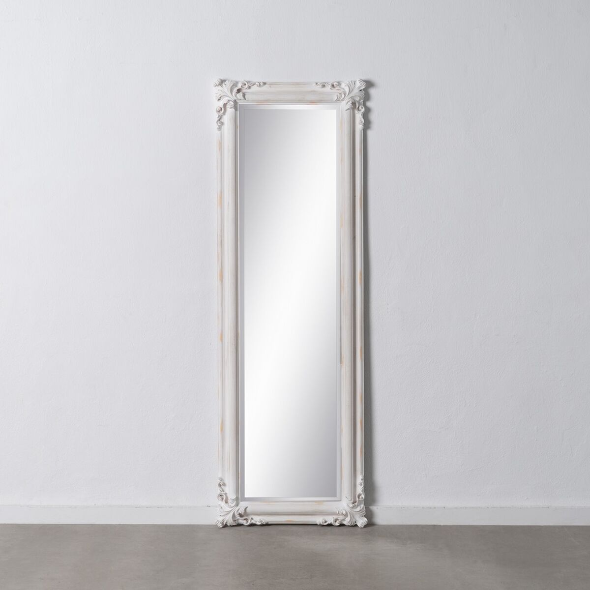 Speglar 56 x 4 x 172 cm Glas Trä Vit - 2