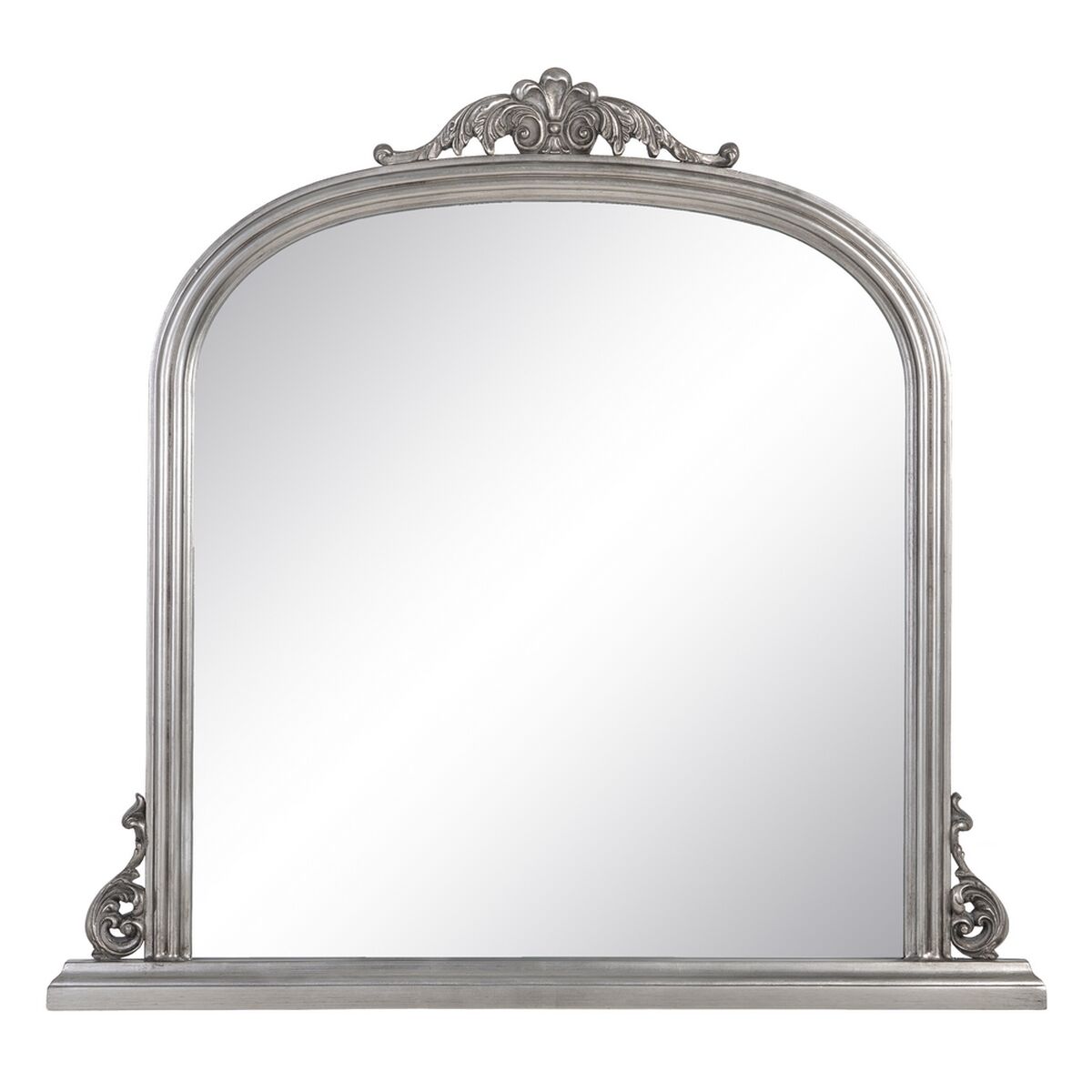 Väggspegel 103 x 5 x 108 cm Glas Trä Silver
